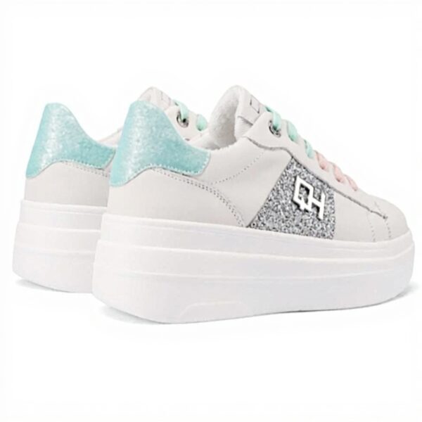 Baskets femme QUEEN HELENA cuir véritable plateforme confort
