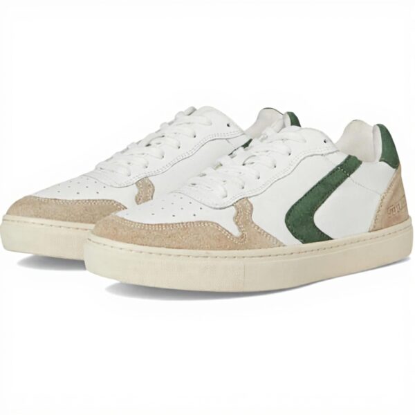 Steve Madden Baskets Homme Cuir Blanc Vert Mode Athlétique