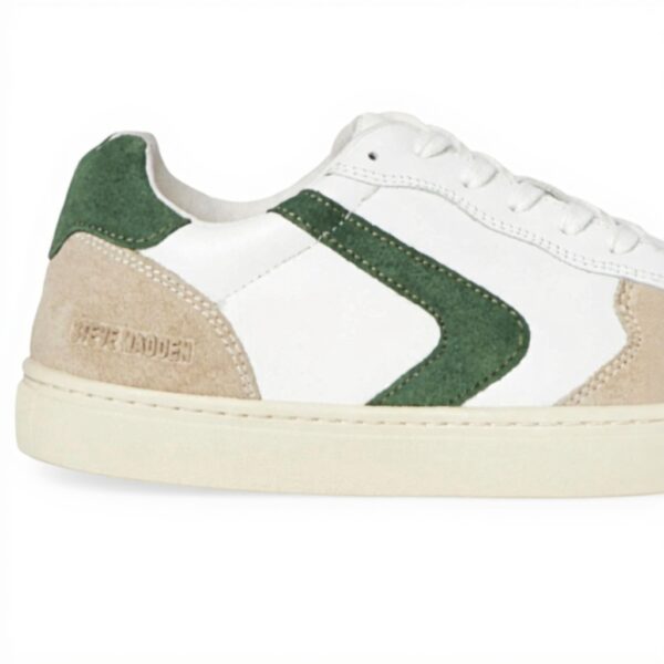 Steve Madden Baskets Homme Cuir Blanc Vert Mode Athlétique