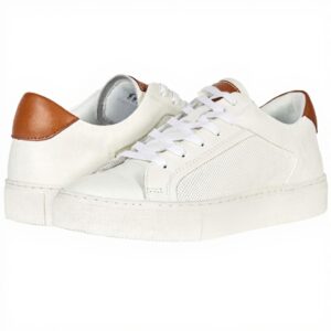 Steve Madden Finlande Basket Homme Cuir Blanc Cognac