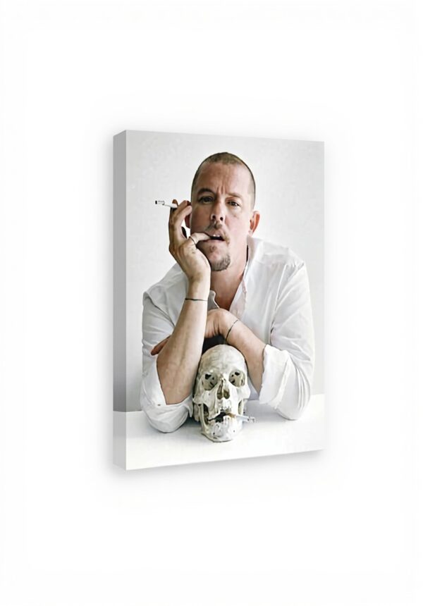 Alexander McQueen impression toile tête de mort décoration