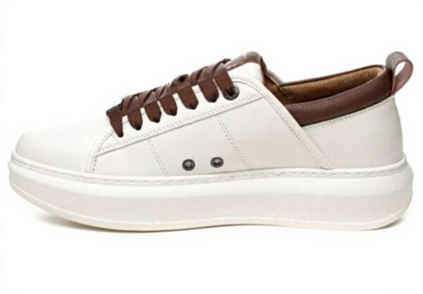 Baskets mode Alexander Smith Blanc T Moro cuir homme