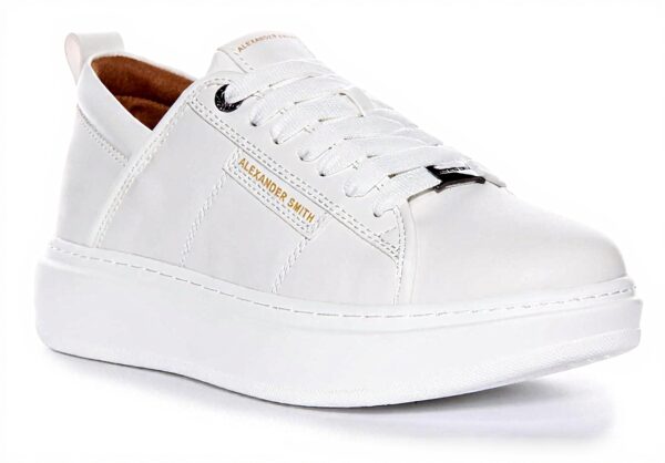 Baskets homme Alexander Smith Eco-Wembley cuir bio bleu