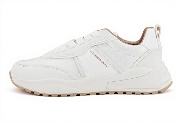 Baskets végétaliennes femme ALEXANDER SMITH Eco-Dover Blanc