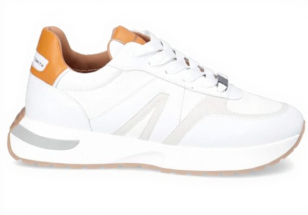 Derbies Homme Cuir Alexander Smith Blanc Jaune 40 EU