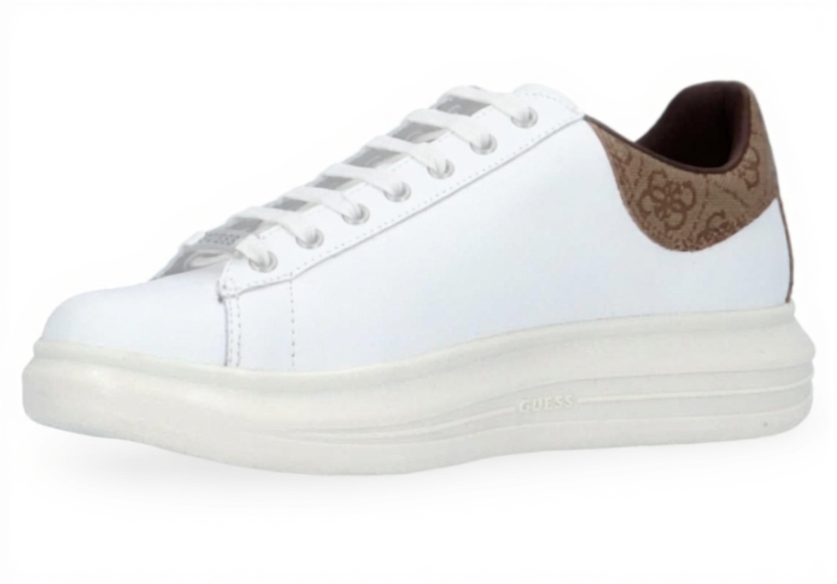 Baskets GUESS Vibo Homme Charbon Gris sur fond neutre