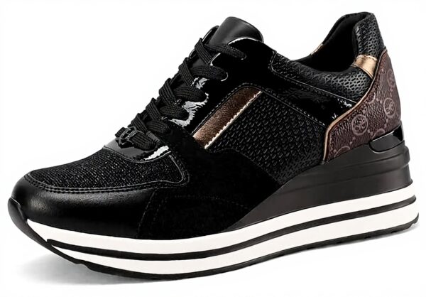 Baskets compensées QUEEN HELENA Femme similicuir