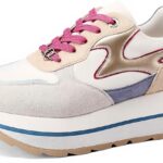 QUEEN HELENA Baskets Platform Femmes Similicuir Confortable