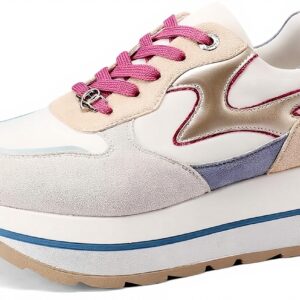 QUEEN HELENA Baskets Platform Femmes Similicuir Confortable