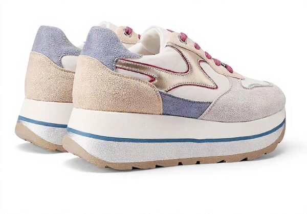 QUEEN HELENA Baskets Platform Femmes Similicuir Confortable