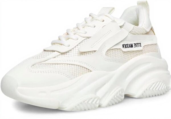 Steve Madden Baskets Besitz Femme - Blanc Plateforme 6,3 cm