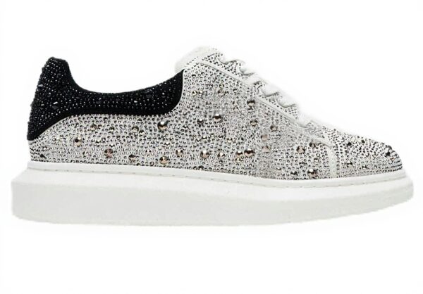 Baskets Steve Madden Icebox Homme Argenté Taille 45
