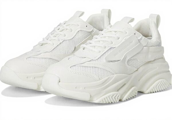 Baskets Steve Madden Homme Possess Blanc Semelle Caoutchouc