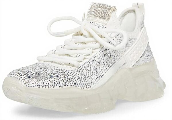 Baskets femme Steve Madden Maxima tricot daim végétalien