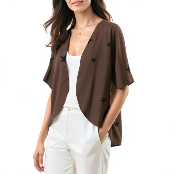 Gilet femme cardigan confortable coupe-vent tailles S-5XL-3