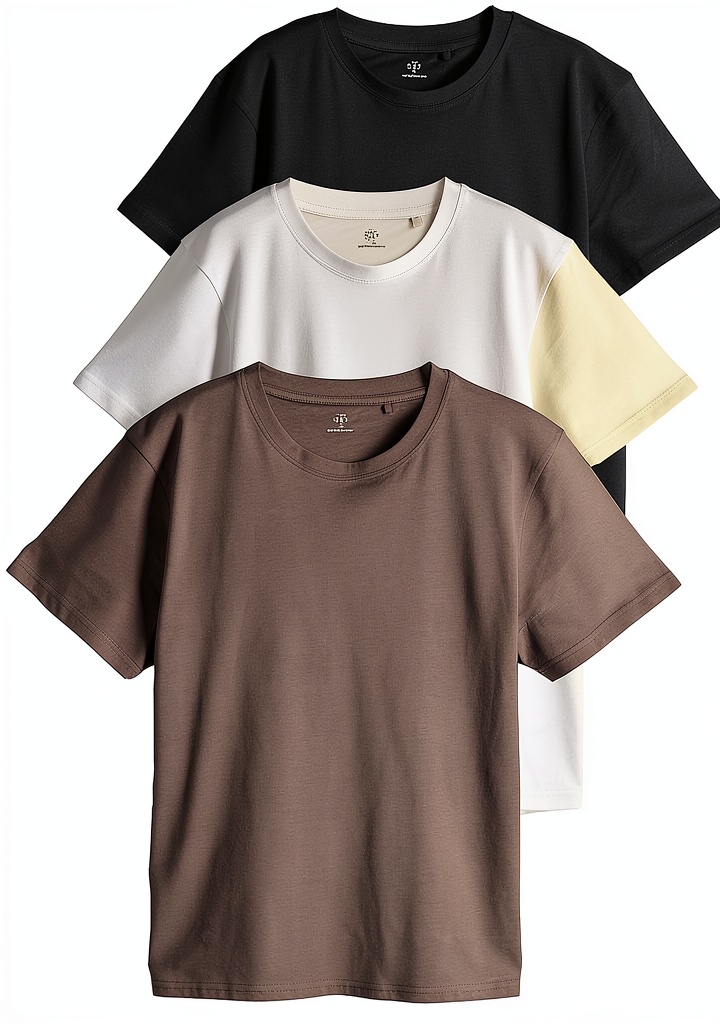 T-shirt homme Next en couleur Noir/Gris/Blanc sur un fond neutre
