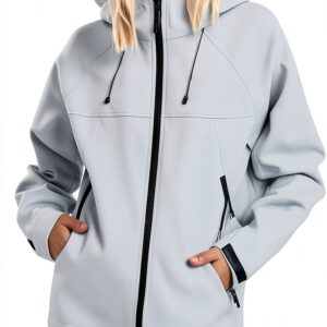 Sweat capuche femme Generic léger fermeture éclair couleurs-0