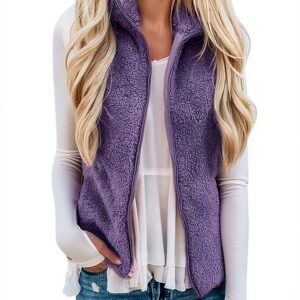 Manteau sans manche femme Generic léger chaud coupe-vent-0