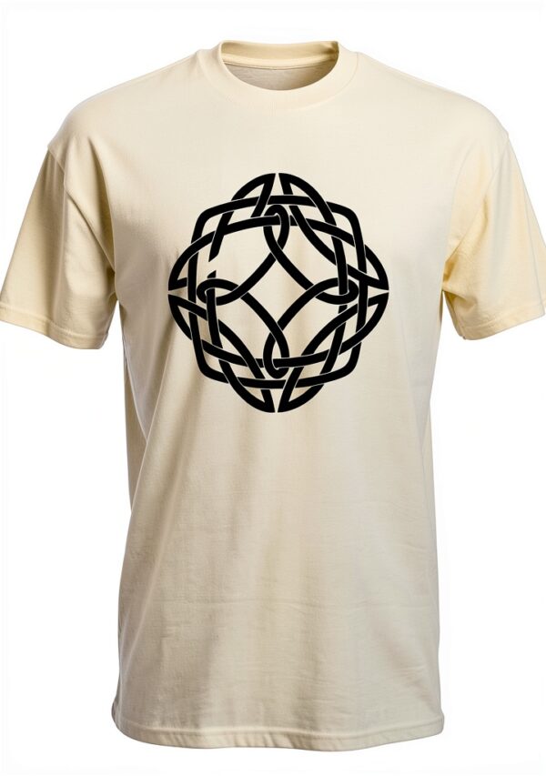 T-shirt Homme Coton Manche Courte Celticknot Blanc MAM38-0