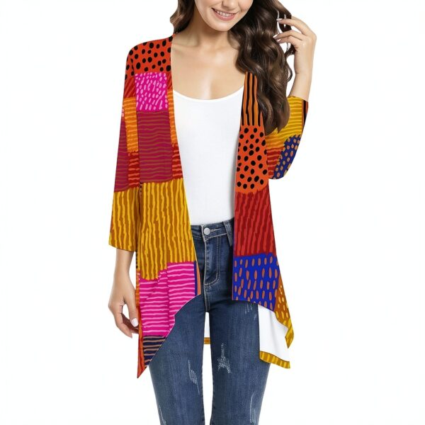 Gilet femme léger cardigan mi-saison confortable coupe-vent-4