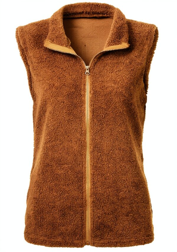 Manteau sans manche femme Generic léger chaud coupe-vent-3