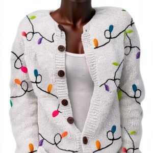 Gilet femme léger cardigan mi saison confortable grande-0