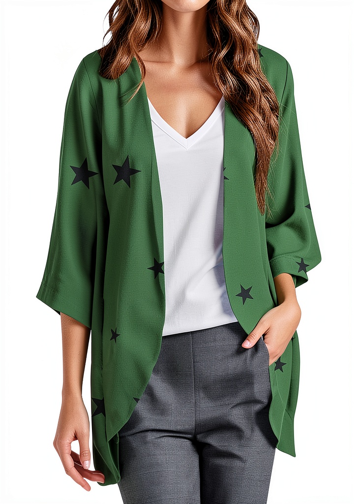 Femme portant le gilet cardigan en extérieur