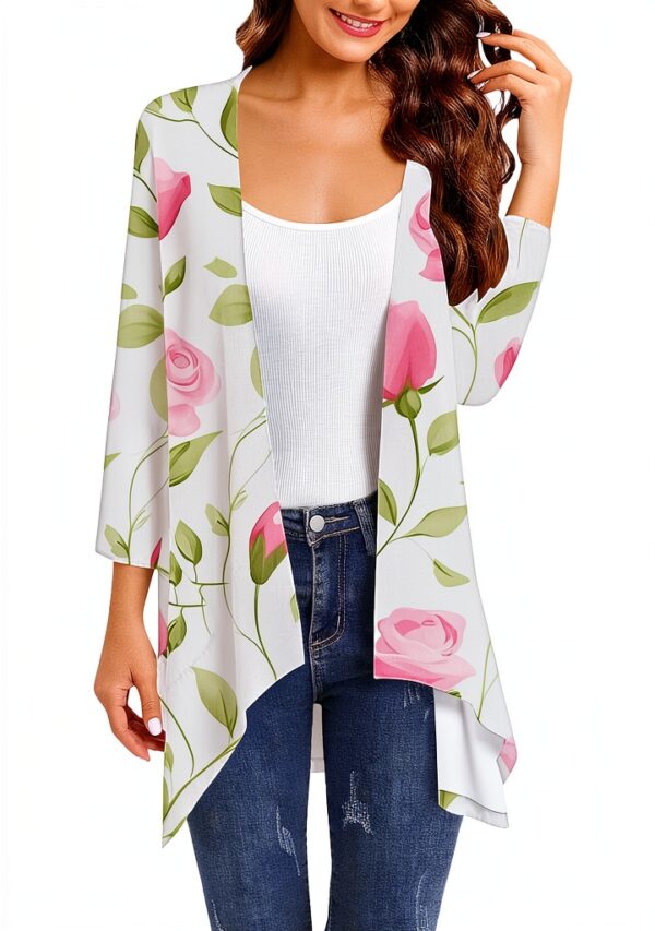 Gilet femme léger imperméable coupe-vent cardigan mi-saison-0