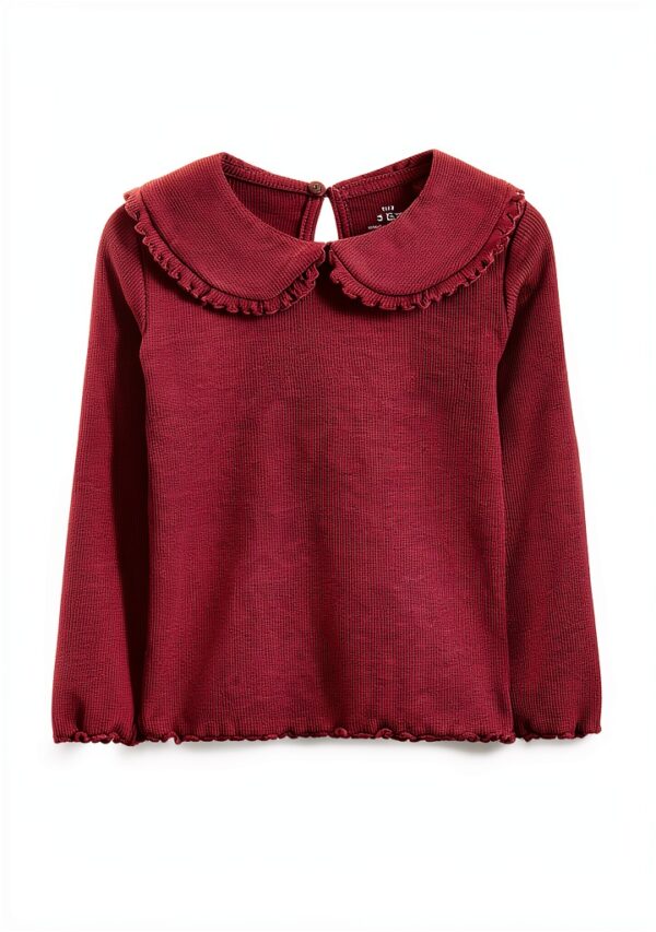 T-shirt fille Next Navy Dark Red Cream essentiels assortis-2