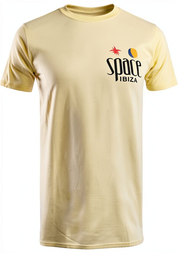 T-shirt SPACE Homme 100% Coton Coupe Régulière Blanc-0