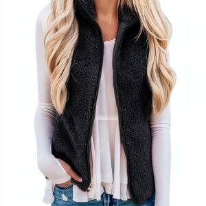 Manteau sans manche femme Generic léger chaud coupe-vent-0