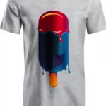 T-shirt col V homme coton peigné gris noir blanc tailles-0
