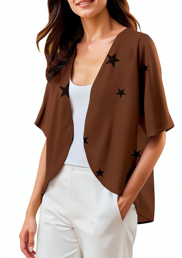 Gilet femme cardigan confortable coupe-vent tailles S-5XL-2