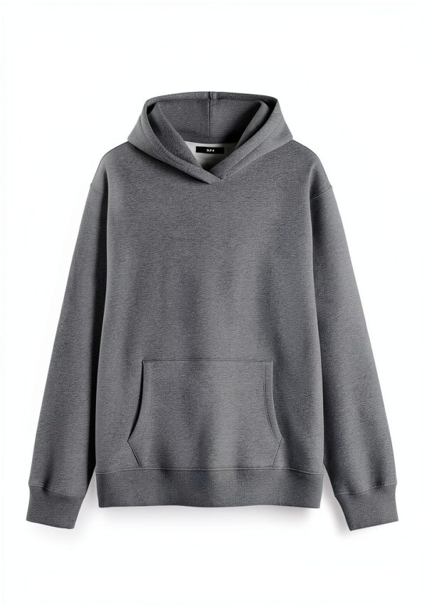 Sweat à capuche homme Next noir gris marl crème confort-3