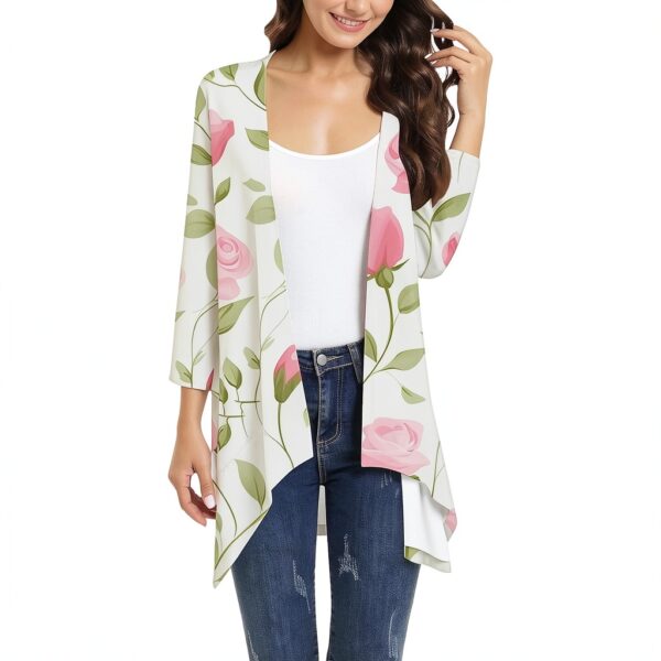 Gilet femme léger imperméable coupe-vent cardigan mi-saison-4
