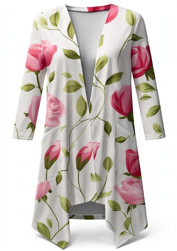 Gilet femme léger imperméable coupe-vent cardigan mi-saison-3