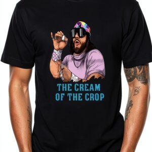 T-shirt HXASKKF Homme Coton Col Rond Manches Courtes-0