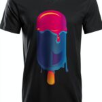 T-shirt col V homme coton peigné gris noir blanc tailles-0