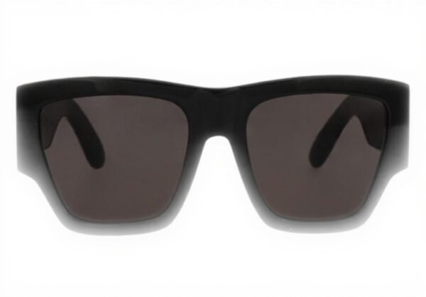Lunettes de soleil Alexander McQueen AM0393S Noir Gris Homme