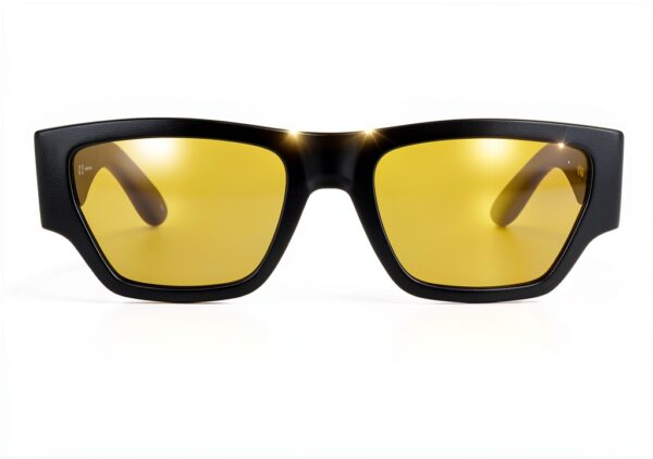 Lunettes de Soleil Alexander McQueen Homme Gris Jaune 55