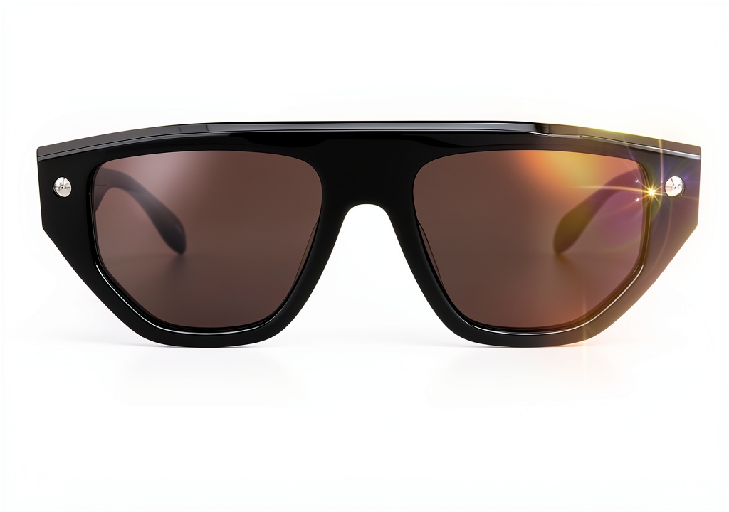 Lunettes de soleil Alexander McQueen portées en extérieur