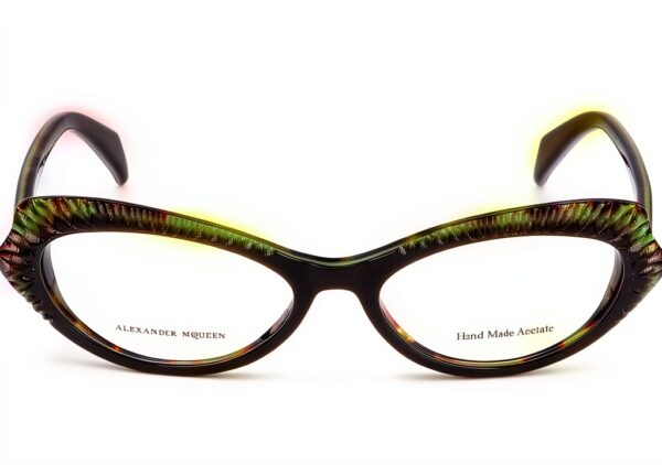 Monture de lunettes Alexander Mcqueen Femme Acétate Marron