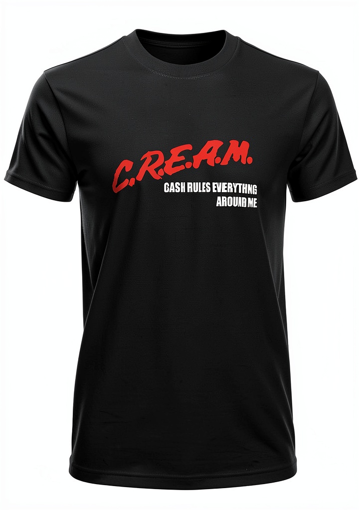 T-shirt graphique noir porté avec un jean classique