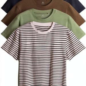 T-shirt homme Next couleurs assorties coton confortable-0
