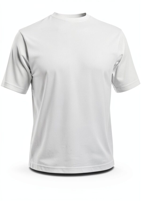 T-shirt col V homme coton peigné gris noir blanc tailles-1