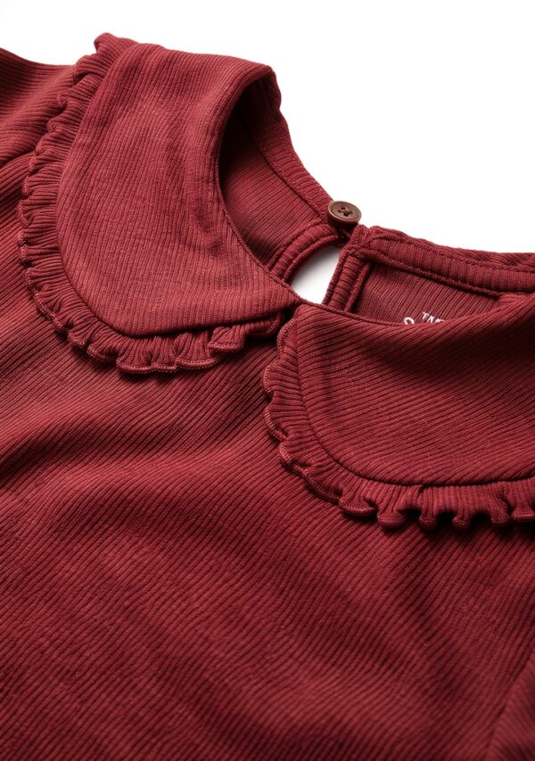 T-shirt fille Next Navy Dark Red Cream essentiels assortis-3