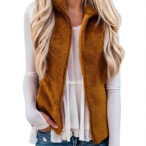 Manteau sans manche femme Generic léger chaud coupe-vent-0