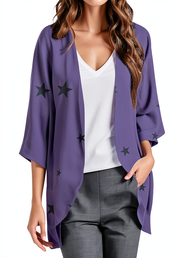 Femme portant le gilet cardigan mi saison en extérieur