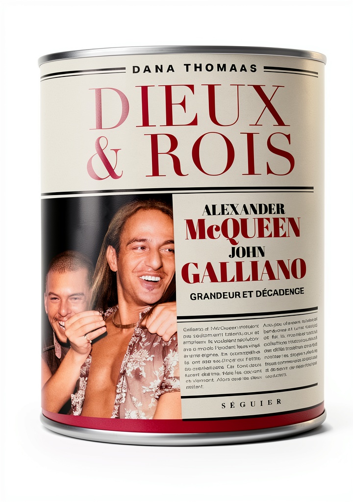 Couverture de l'ebook Dieux et Rois montrant Alexander McQueen et John Galliano