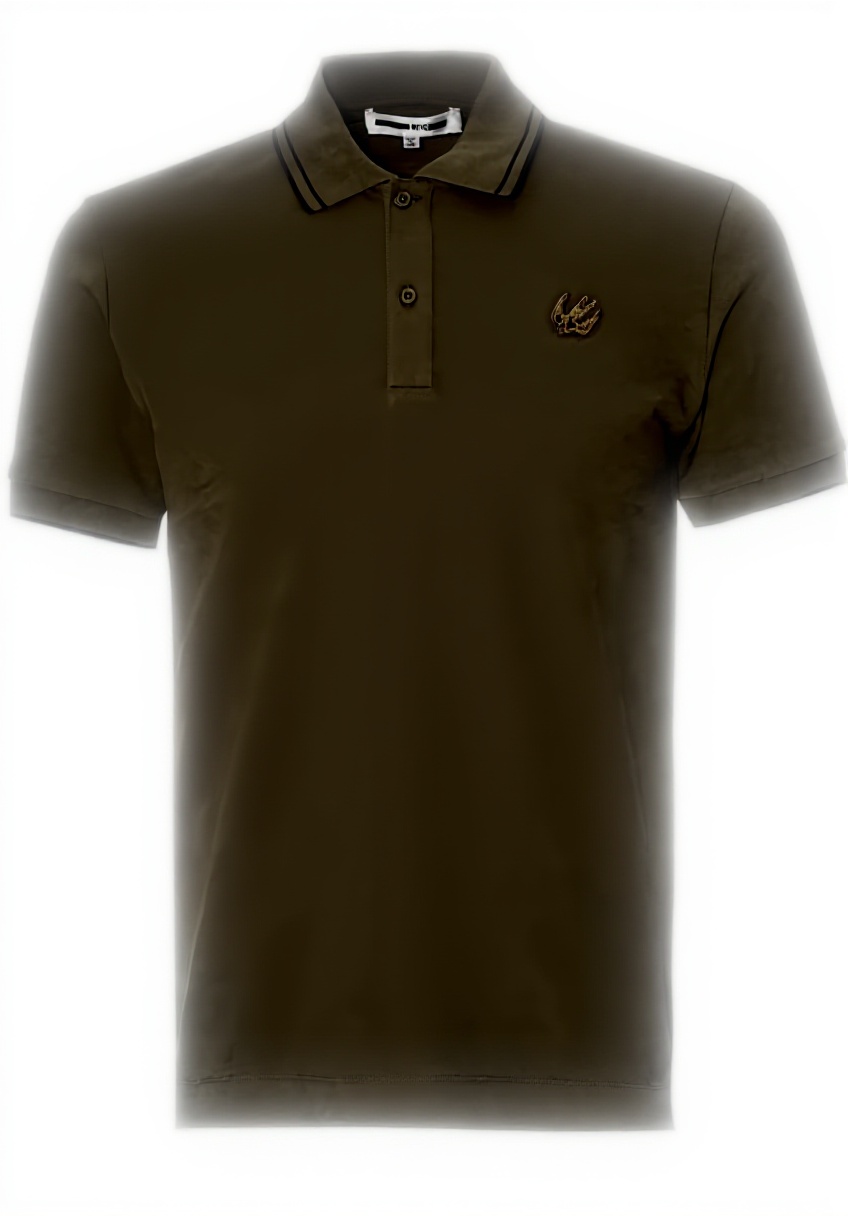 Polo McQ Alexander McQueen vert porté par un homme en situation décontractée